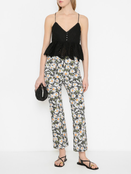 Топ из хлопка на тонких бретелях Weekend Max Mara - МодельОбщийВид