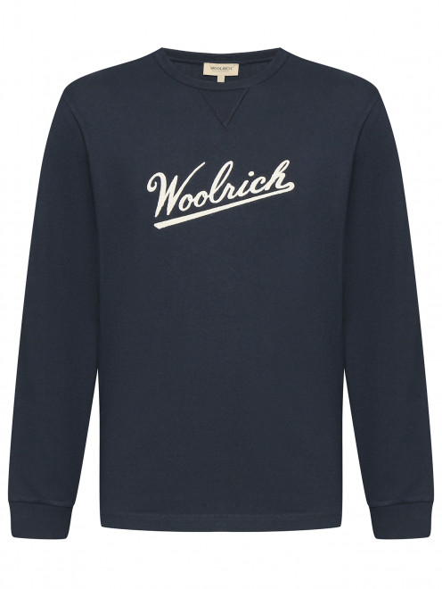 Лонгслив из хлопка с вышивкой Woolrich - Общий вид