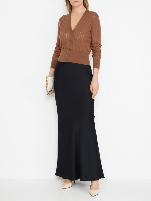 Сатиновая юбка-макси Max Mara - МодельОбщийВид