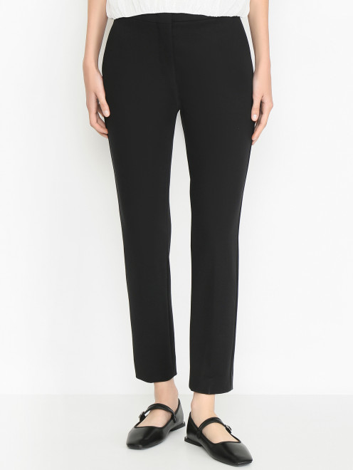 Зауженные брюки с карманами Max Mara - МодельВерхНиз