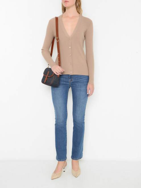Базовый кардиган на пуговицах Weekend Max Mara - МодельОбщийВид