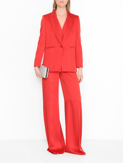 Сатиновый однобортный жакет Max Mara - МодельОбщийВид