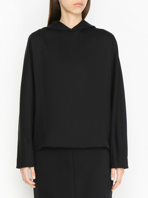 Толстовка с капюшоном и карманом Max Mara - МодельВерхНиз
