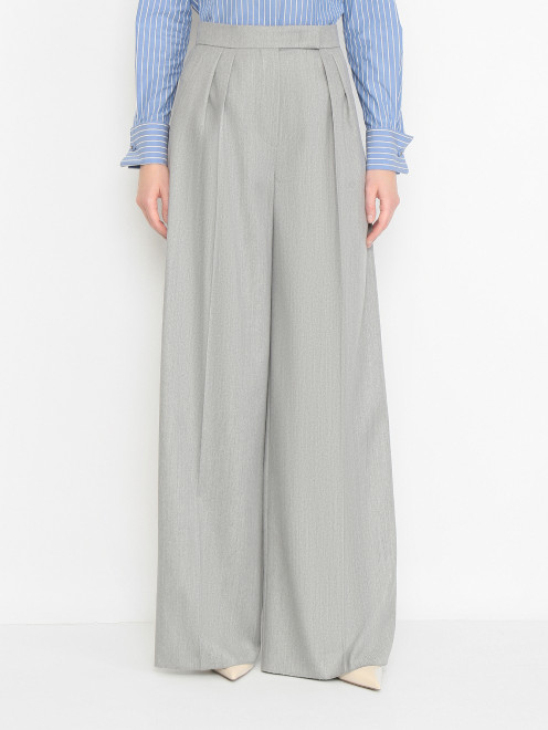 Широкие брюки из шерсти Max Mara - МодельВерхНиз