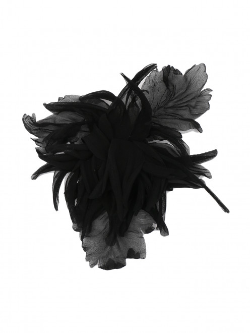 Брошь-цветок из шелка Erika Cavallini - Общий вид