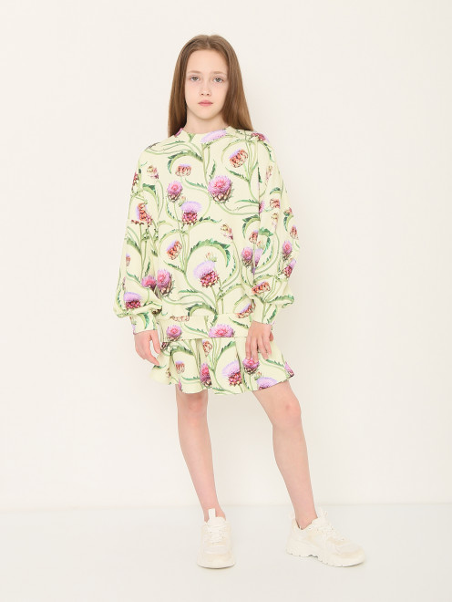 Трикотажная юбка с цветочным узором Molo - МодельОбщийВид