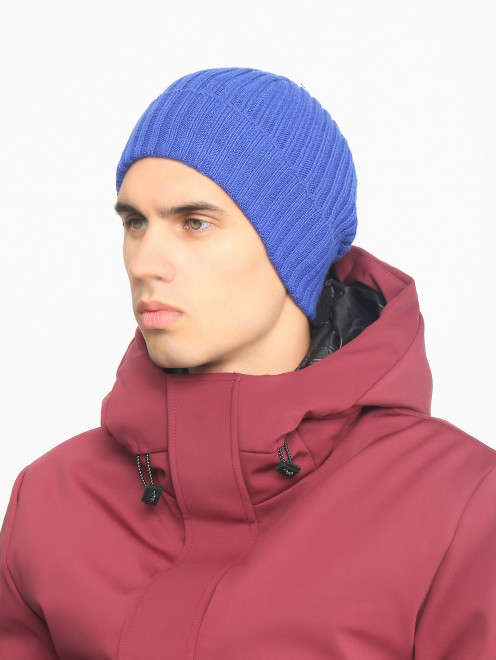 Шапка-бини из кашемира Piacenza Cashmere 1733 - МодельОбщийВид