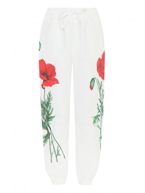 Хлопковые брюки с карманами Dolce & Gabbana - Общий вид
