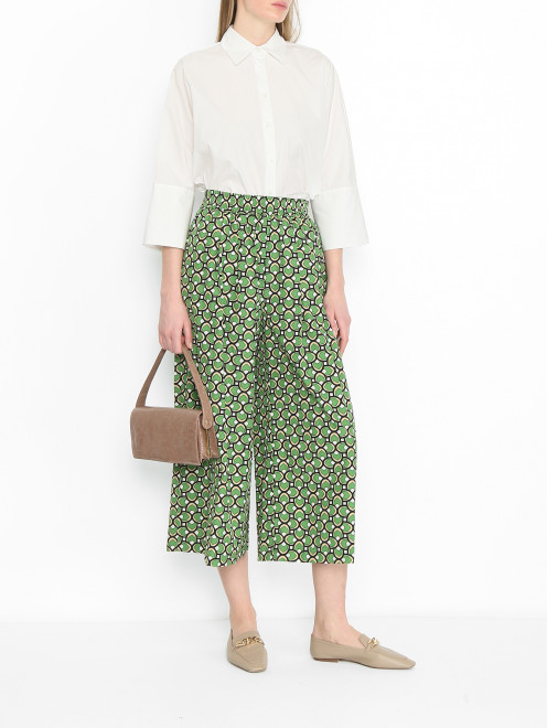 Рубашка из хлопка свободного кроя Weekend Max Mara - МодельОбщийВид