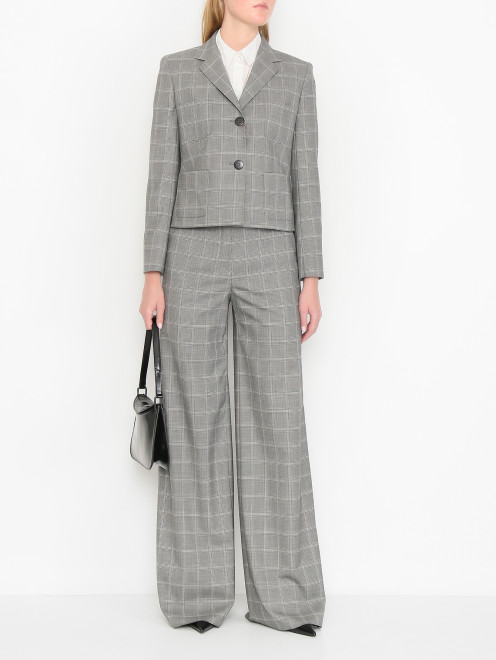 Брюки из смешанной шерсти с ремнем Max Mara - МодельОбщийВид