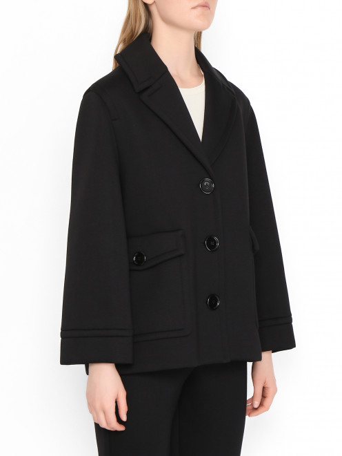 Полупальто из вискозного трикотажа Max Mara - МодельВерхНиз