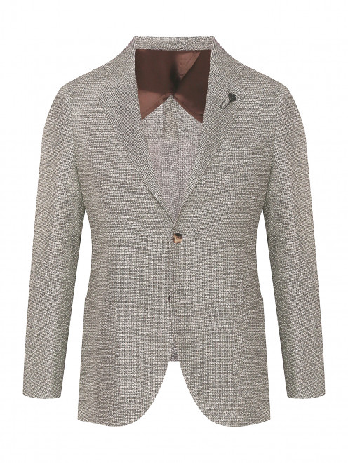 Пиджак из смешанной шерсти LARDINI - Общий вид