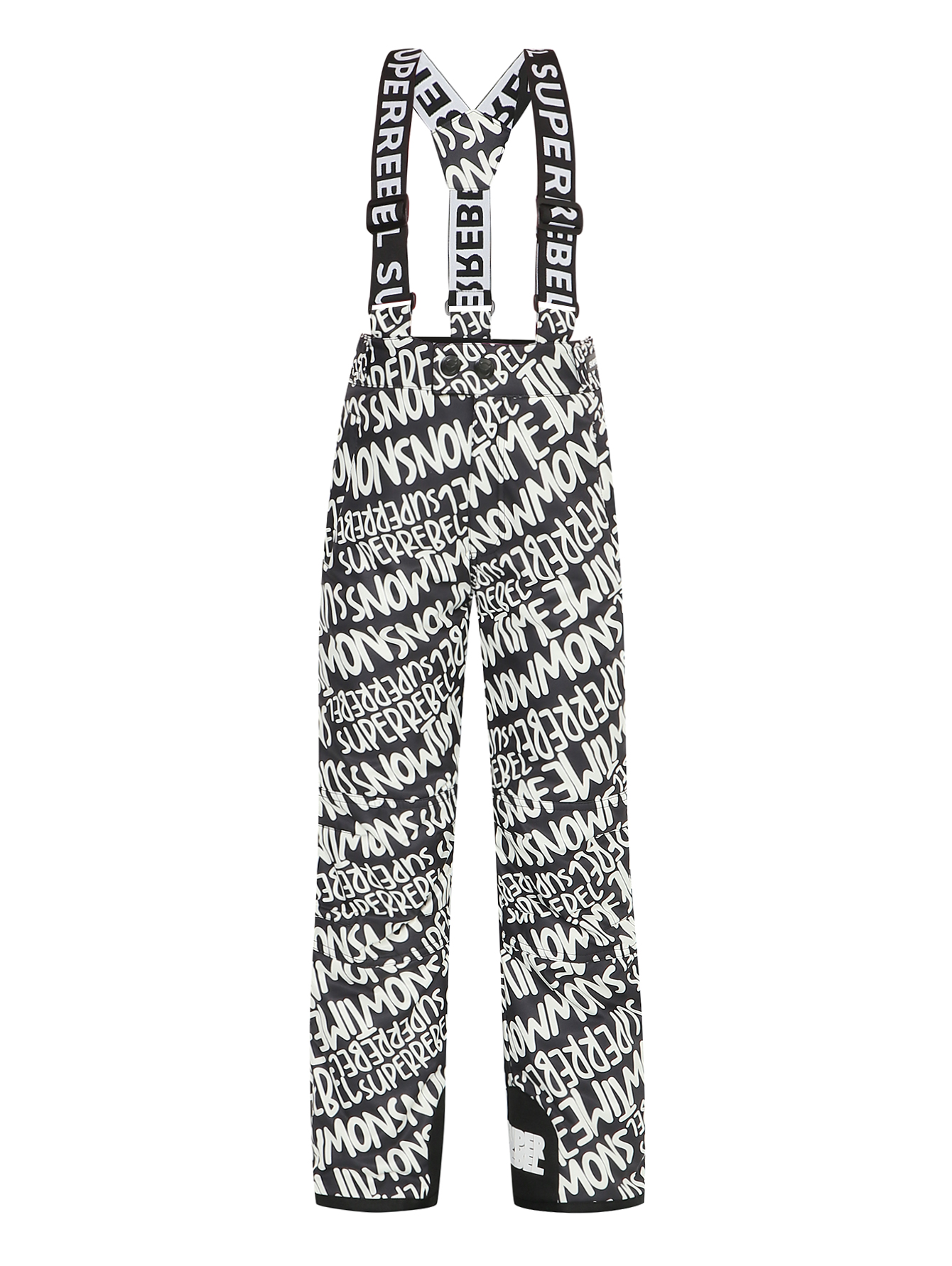 Утепленные брюки с узором