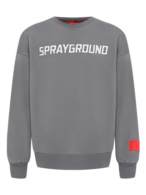 Свитшот из хлопка с вышивкой Sprayground - Общий вид