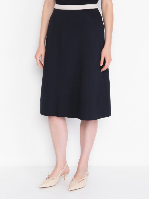 Юбка трикотажная с карманами Max Mara - МодельВерхНиз