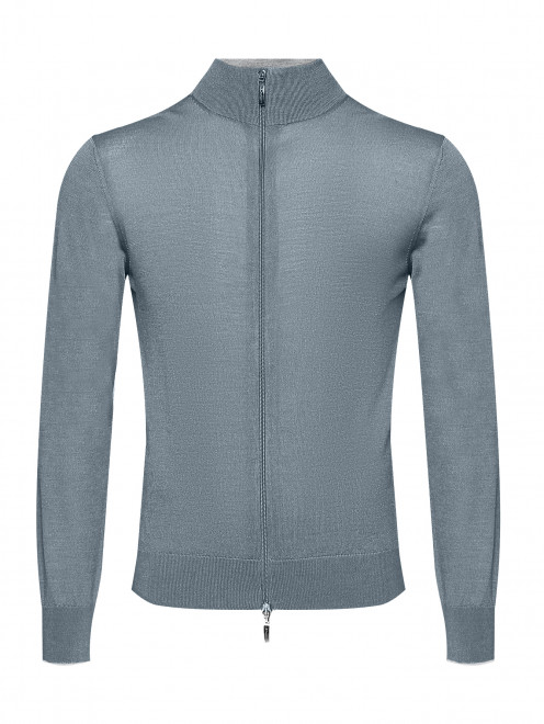 Кардиган на молнии из шерсти и шелка Doriani Cashmere - Общий вид