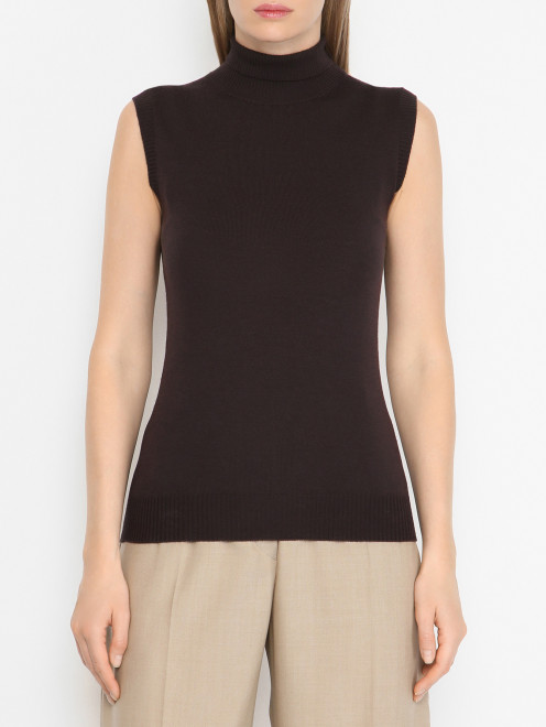Трикотажный топ из шерсти Sportmax - МодельВерхНиз