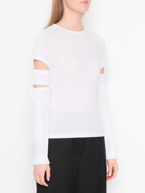 Лонгслив с отстегивающимися рукавами Helmut Lang - МодельВерхНиз