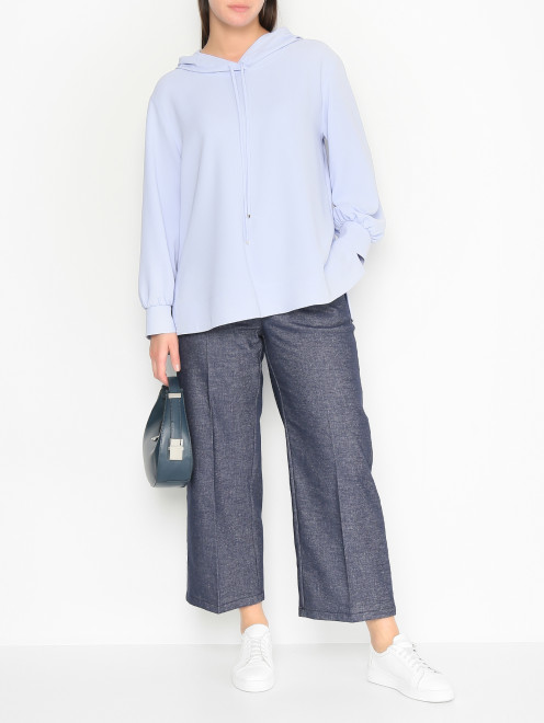 Блуза свободного кроя с капюшоном Marina Rinaldi - МодельОбщийВид