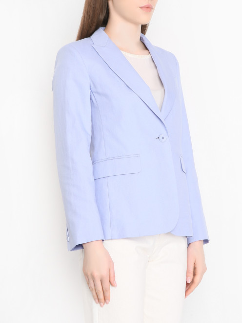 Однобортный жакет из смешанного льна Weekend Max Mara - МодельВерхНиз