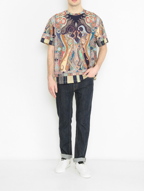 Джинсы зауженнорго кроя Etro - МодельОбщийВид