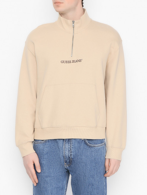 Толстовка с логотипом Guess - МодельВерхНиз