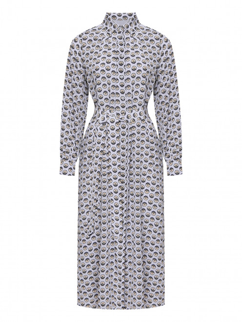 Платье из шелка с узором Weekend Max Mara - Общий вид