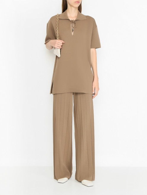 Трикотажные брюки на резинке Max Mara - МодельОбщийВид
