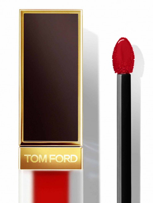 Жидкая помада для губ Liquid Lip Luxe Matte, оттенок Scarlet Rouge, 6 мл Tom Ford - Обтравка2