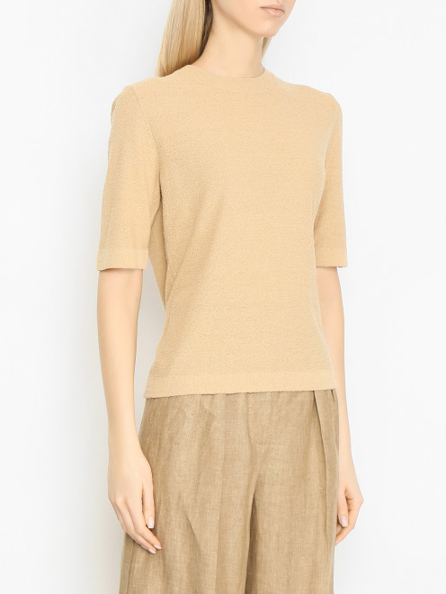 Джемпер из шелка и льна Max Mara - МодельВерхНиз