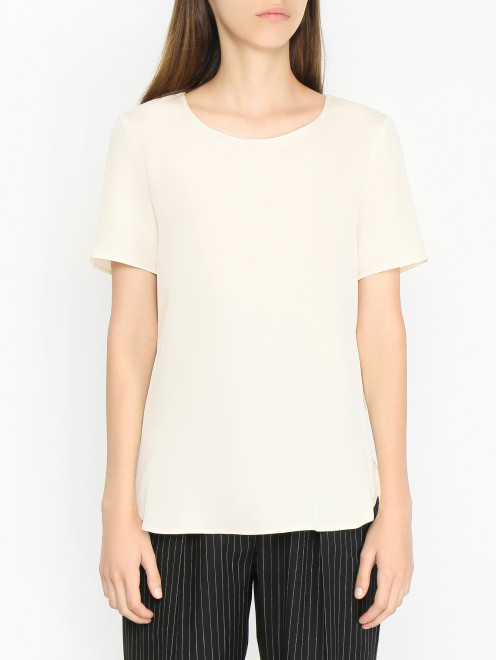 Блуза из шелка с короткими рукавами Max Mara - МодельВерхНиз