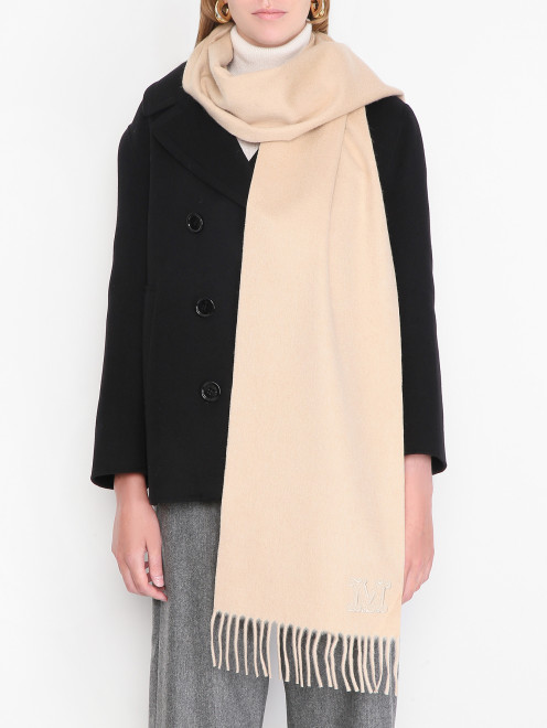 Однотонный шарф из шерсти Max Mara - МодельОбщийВид