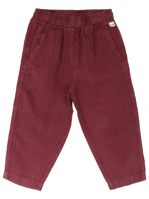Льняные брюки с карманами Il Gufo - Общий вид