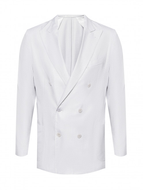Двубортный пиджак из хлопка Doriani Cashmere - Общий вид
