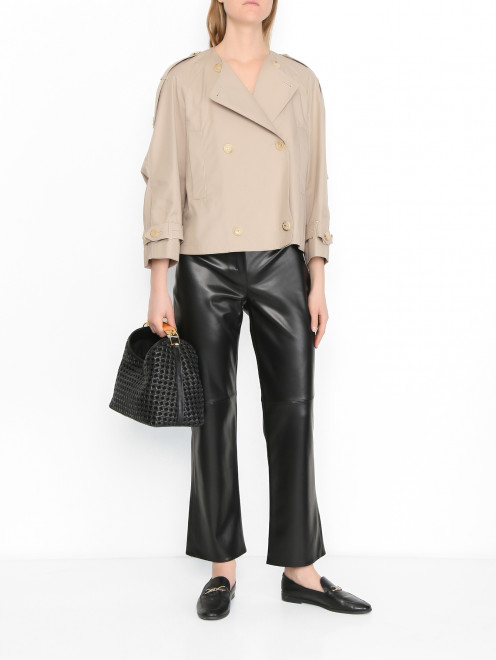 Брюки-кики из экокожи Max Mara - МодельОбщийВид