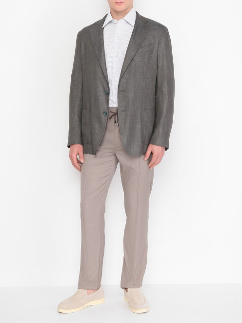 Однобортный пиджак с карманами Doriani Cashmere - МодельОбщийВид
