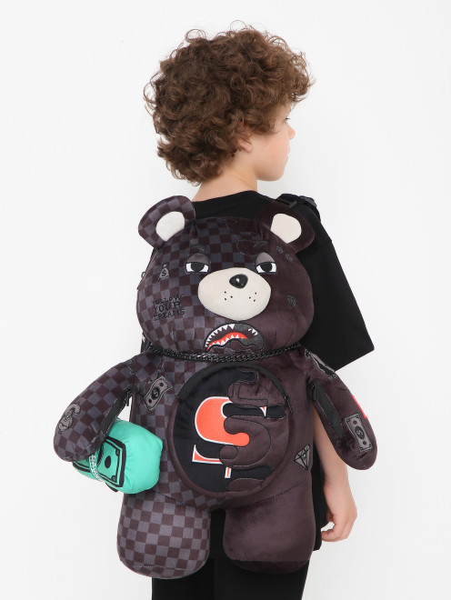 Рюкзак из текстиля в форме медведя Sprayground - МодельВерхНиз