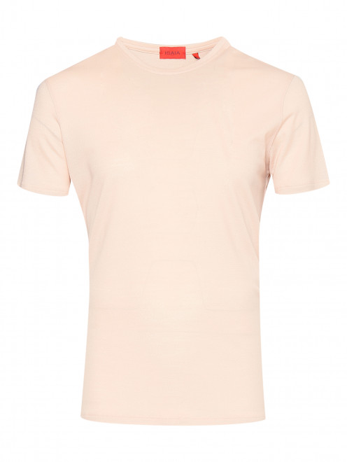 Однотонная футболка из шерсти Isaia - Общий вид