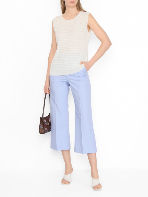 Трикотажный топ из льна Weekend Max Mara - МодельОбщийВид