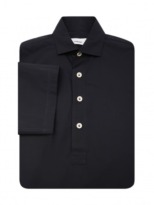 Рубашка из хлопка с короткими рукавами LARDINI - Общий вид