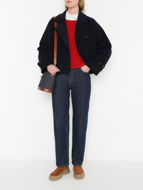 Прямые джинсы из хлопка Weekend Max Mara - МодельОбщийВид