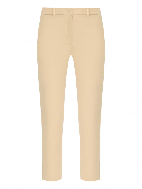 Укороченные брюки из хлопка Weekend Max Mara - Общий вид