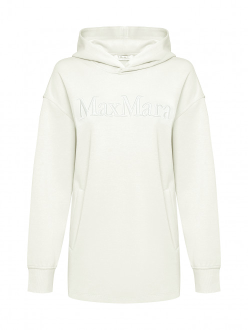 Удлиненная толстовка с логотипом Max Mara - Общий вид