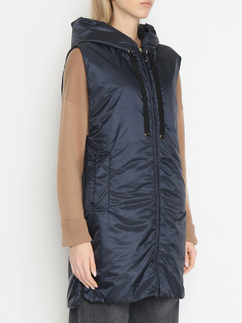 Удлиненный жилет с капюшоном Max Mara - МодельВерхНиз
