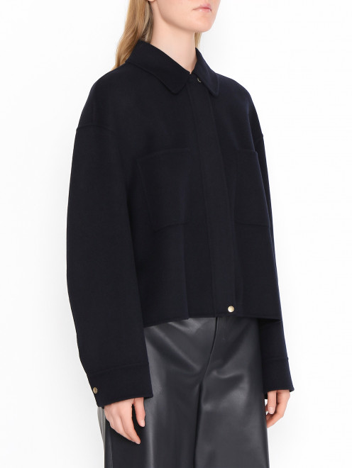 Полупальто из шерсти и шелка Max Mara - МодельВерхНиз