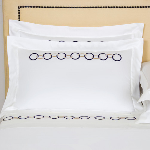 Наволочка LINKS EMBROIDERY 51х71 см состав: 100% хлопок сатин Frette - Общий вид