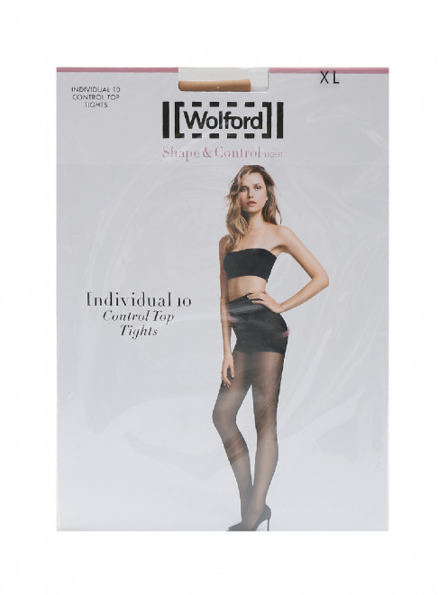 Колготки бежевые 10den Wolford - Общий вид