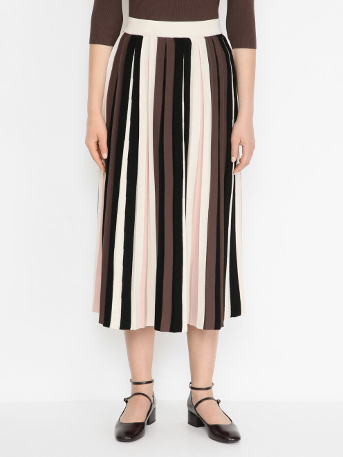 Трикотажная юбка-плиссе Weekend Max Mara - МодельВерхНиз