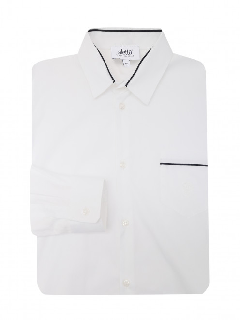 Рубашка из хлопка с нагрудным карманом Aletta Couture - Общий вид
