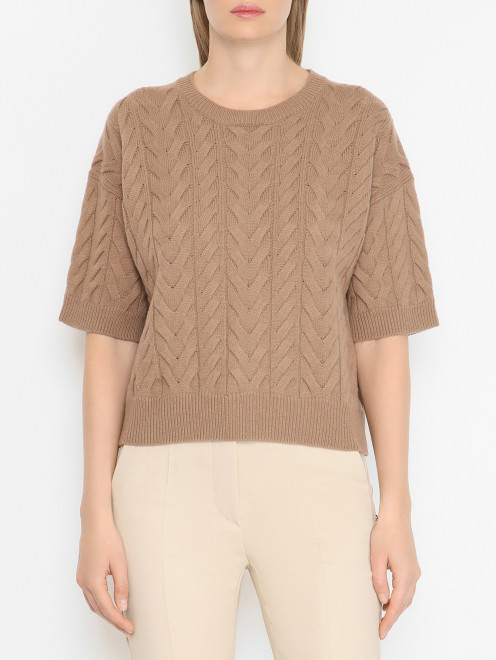 Укороченный джемпер из шерсти Max Mara - МодельВерхНиз